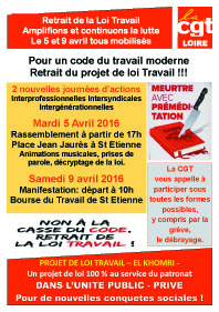 Télécharger le tract cgt pour les 5 et 9 avril - 531.5 ko Télécharger le tract cgt pour les 5 et 9 avril - 531.5 ko